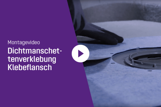 Video Dichtmanschettenverklebung Klebeflansch Video Dichtmanschettenverklebung Klebeflansch