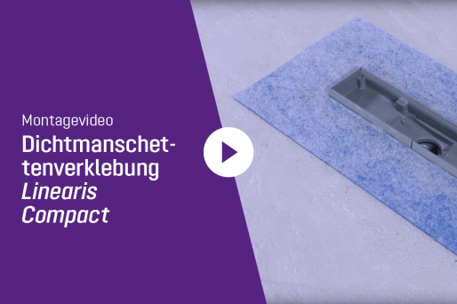 Video Dichtmanschettenverklebung Duschrinne Linearis Compact Video Dichtmanschettenverklebung Duschrinne Linearis Compact