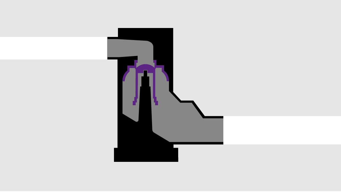 Funktionsgrafik: Systemtrenner CleverLoop ohne Pumpbetrieb Funktionsgrafik: Systemtrenner CleverLoop ohne Pumpbetrieb