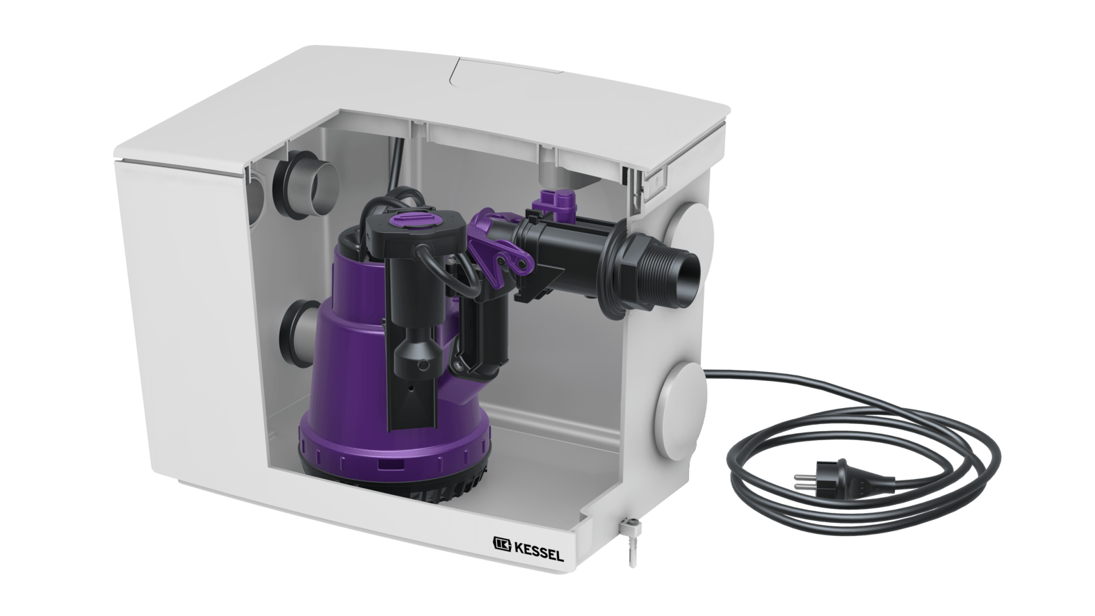 Kleinhebeanlage Minilift L mit Pumpe KTP 300