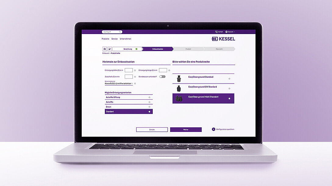 Planungstool SmartSelect für Abscheidetechnik