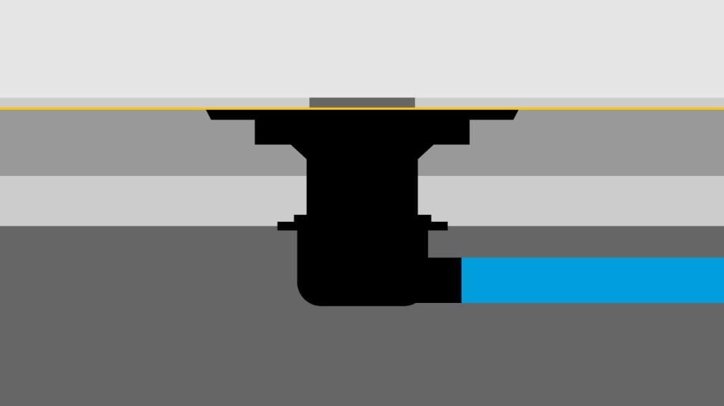 Abdichtung von Abläufen im Verbund