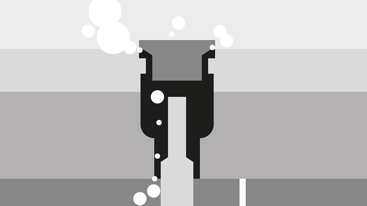 Possibilité de fuite de gaz et de fumée en cas de siphons non protégés