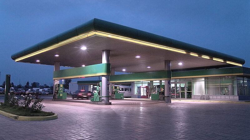 Bild einer Tankstelle Bild einer Tankstelle