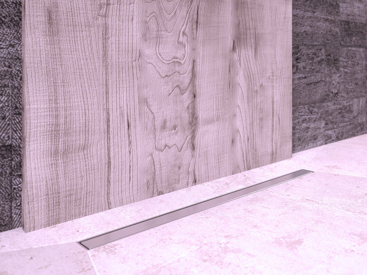 Einbaudarstellung Duschrinne Linearis Comfort Einbaudarstellung Duschrinne Linearis Comfort